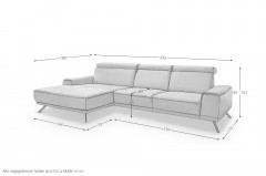PN-EM22041 von Polinova - Ledergarnitur Ausführung links leaf
