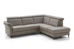 PN-EM24034 von Polinova - Ledersofa Variante rechts granit