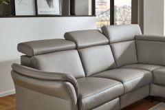 PN-EM24034 von Polinova - Ledersofa Variante rechts granit