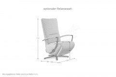 Apex Plus von Poco - Ecksofa rechts creme