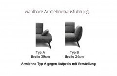 Apex Plus von Poco - Ecksofa rechts creme
