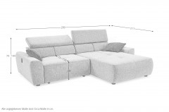 Unos von Job - Ecksofa Ausführung rechts beige