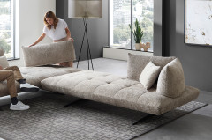 Quebec von Sofaschmiede - Sofagarnitur taupe