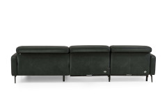 HU-RL25070 von Hukla - Ledersofa rechts anthrazit