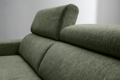 Intera von Benformato - Ecksofa Ausführung rechts dunkelgrün