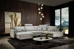 HU-PL24070 von Hukla - XXL-Sofa rechts silver