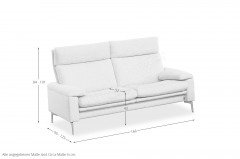 Padua von Erpo Polstermöbel - 2-Sitzer beige