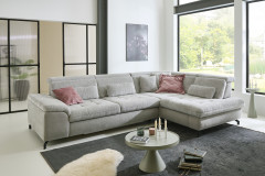 MP-IN25051 von Megapol - Ecksofa rechts silver-stone