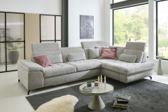 MP-IN25051 von Megapol - Ecksofa rechts silver-stone