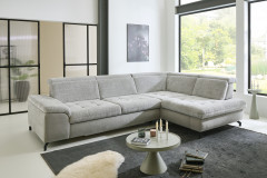 MP-IN25051 von Megapol - Ecksofa rechts silver-stone