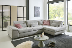 MP-IN25051 von Megapol - Ecksofa rechts silver-stone