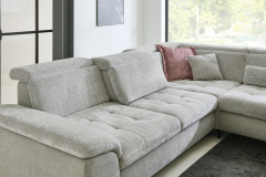 MP-IN25051 von Megapol - Ecksofa rechts silver-stone