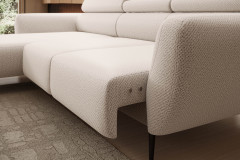 Alisson von WERSAL - Ecksofa Variante links creme