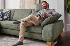 PP-LA24122 von Polipol - Ecksofa Ausführung links forest