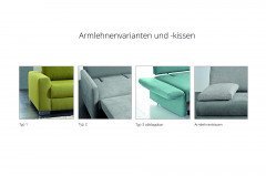 Elements von Bali - Schlafsofa 140 hellgrau