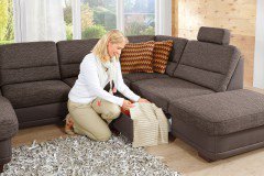 ZE-EM11005 von Zehdenick - Wohnlandschaft rechts nougat-schoko