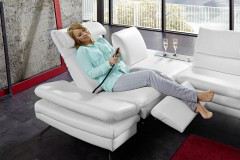 Santiago von PM Oelsa - Ledergarnitur weiß