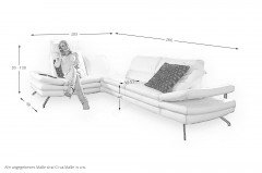 Santiago von PM Oelsa - Ledergarnitur weiß