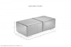 22070 Taboo von Willi Schillig - Ledergarnitur graphite