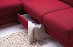 1050 von Carina - Ecksofa rosso
