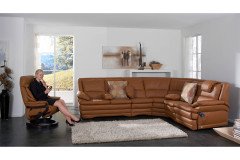 1902 von Himolla - Ledergarnitur cognac