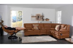 1902 von Himolla - Ledergarnitur cognac