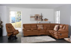 1902 von Himolla - Ledergarnitur cognac