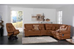 1902 von Himolla - Ledergarnitur cognac