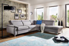 Malta von Dietsch - Ecksofa hellgrau