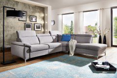 Malta von Dietsch - Ecksofa hellgrau