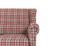 Pavolo von Wohnglücklich - Tischsofa 2-sitzig rot-grün