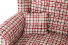 Pavolo von Wohnglücklich - Tischsofa 2-sitzig rot-grün