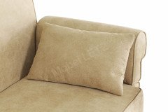 Tavola von Wohnglücklich - Truhen-Tischsofa 3-sitzig beige