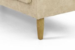 Tavola von Wohnglücklich - Truhen-Tischsofa 3-sitzig beige