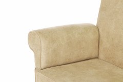 Tavola von Wohnglücklich - Truhen-Tischsofa 3-sitzig beige