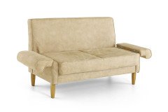 Tavola von Wohnglücklich - Truhen-Tischsofa 3-sitzig beige