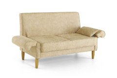 Tavola von Wohnglücklich - Truhen-Tischsofa 3-sitzig beige