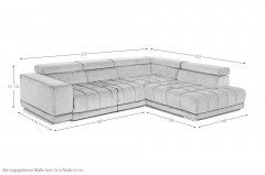 MP-IN15053 von Megapol - Ecksofa moos