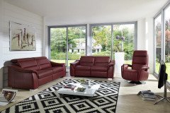 PN-EM15003 von Polinova - Ledersofa brombeer