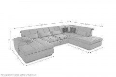 MP-IN15010 von Megapol - Wohnlandschaft grau