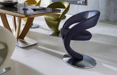 4130 Wave-dining von K+W Formidable Home Collection - Bank Leder weiß