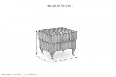 Vintage von Schröno - Einzelsofa Boulevard-Fantasy