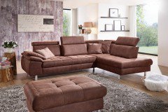 Family Relax 5 von Dietsch - Eckgarnitur Variante rechts schoko