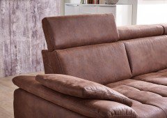 Family Relax 5 von Dietsch - Eckgarnitur Variante rechts schoko