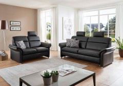 PN-EM16031 von Polinova - Ledergarnitur schwarz