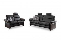 PN-EM16031 von Polinova - Ledergarnitur schwarz