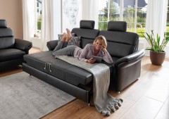 PN-EM16031 von Polinova - Ledergarnitur schwarz