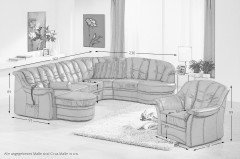 Sandy von PM Oelsa - Ledergarnitur terra