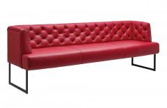 4275 Creso von K+W Polstermöbel - Bank Leder rot