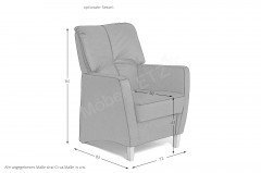 Toledo von PM Oelsa - Ecksofa red